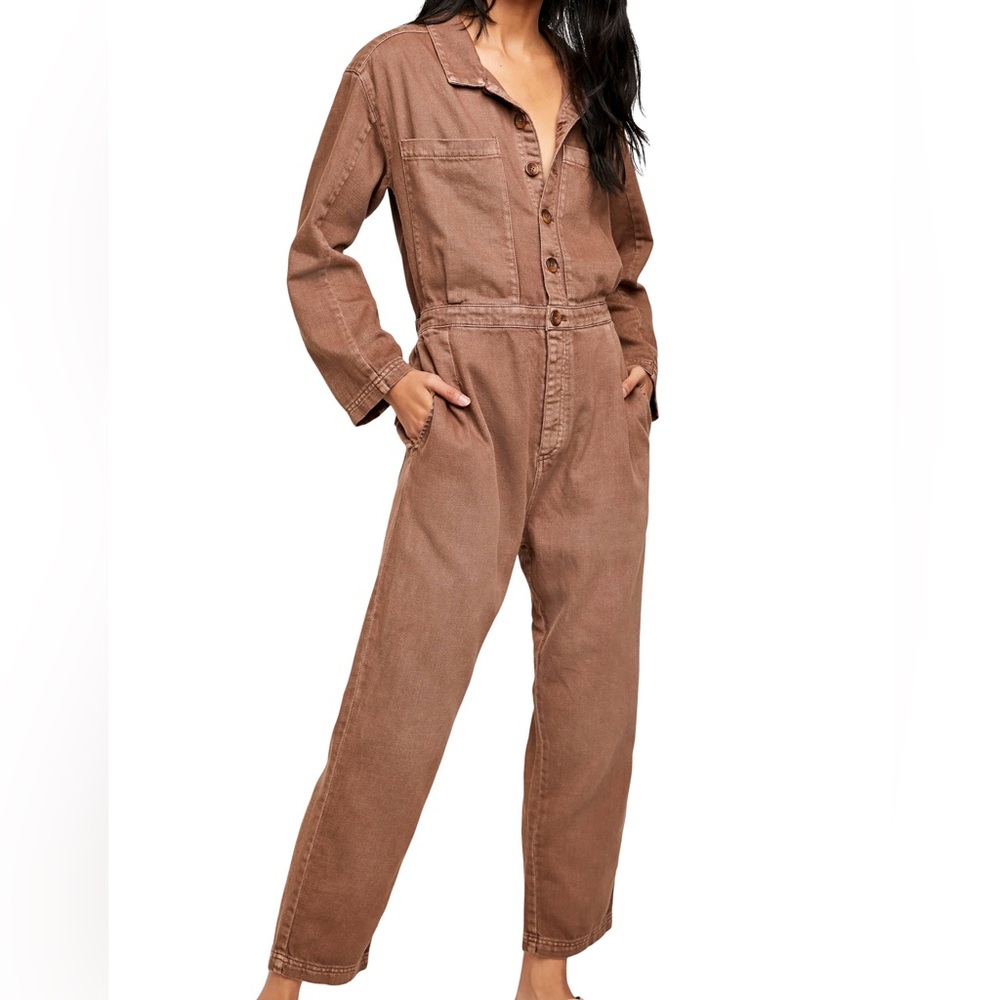Free People Brown Jumpsuit - Picture 3 of 11
